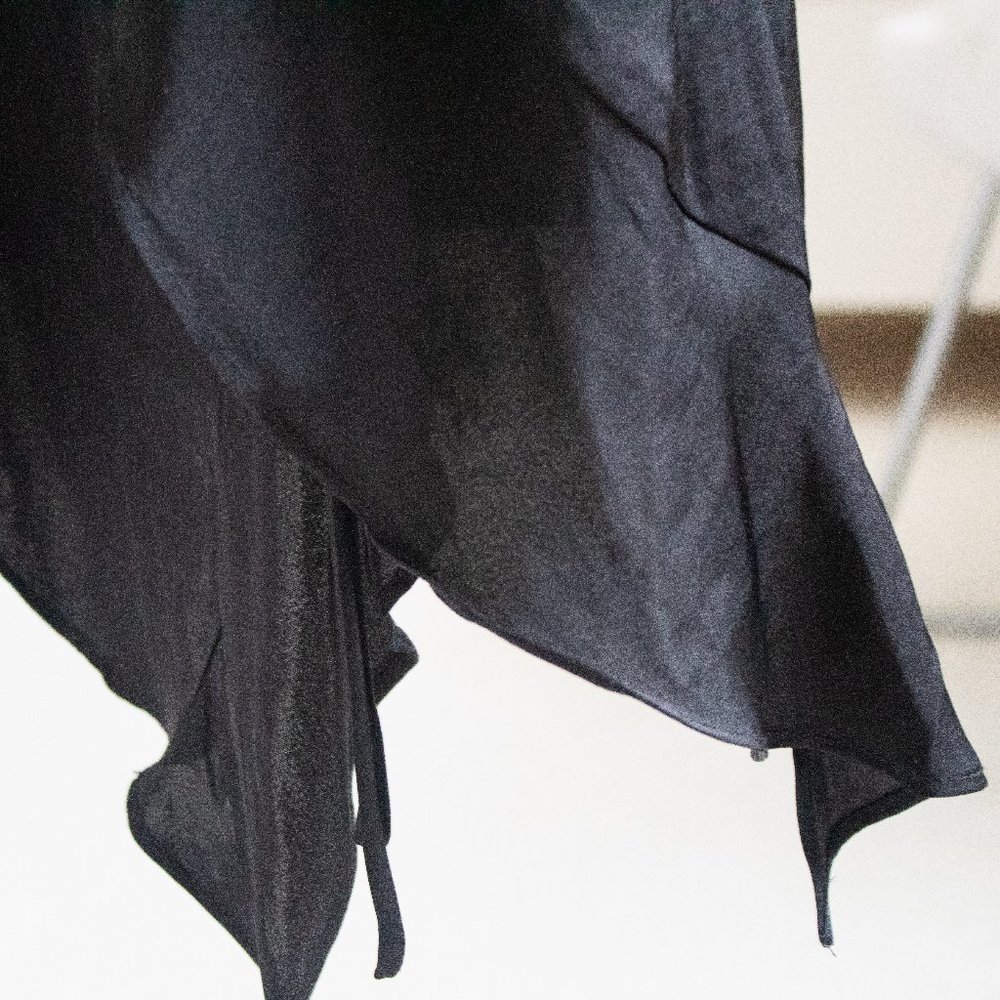 Little Black Silky Dress